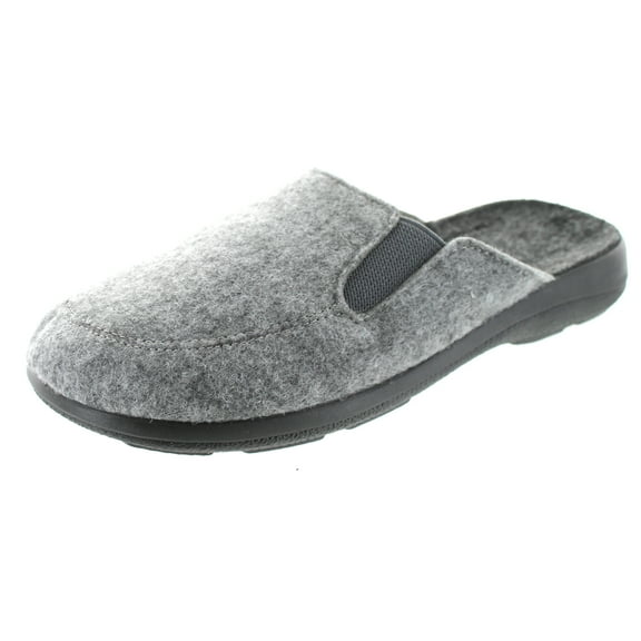 SC Home Collection Mens Closed Toe Open Back Elastic Gore Slippers