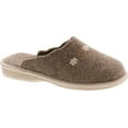 thumbnail image 1 of SC Home Collection Womens 12317 Natural Wool Embroidered Cozy House Slippers Made in Europe, 1 of 4