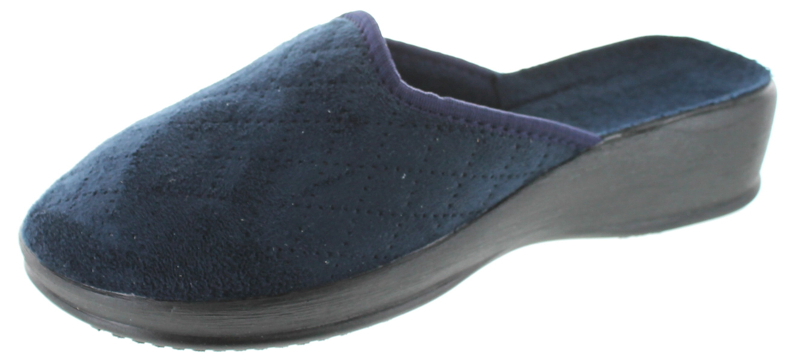 SC Home Collection Womens Closed Toe Wedge Heel Slippers