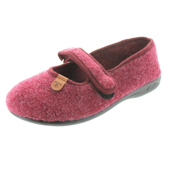SC Home Collection Womens Felt Closed Toe Mary Jane Slippers
