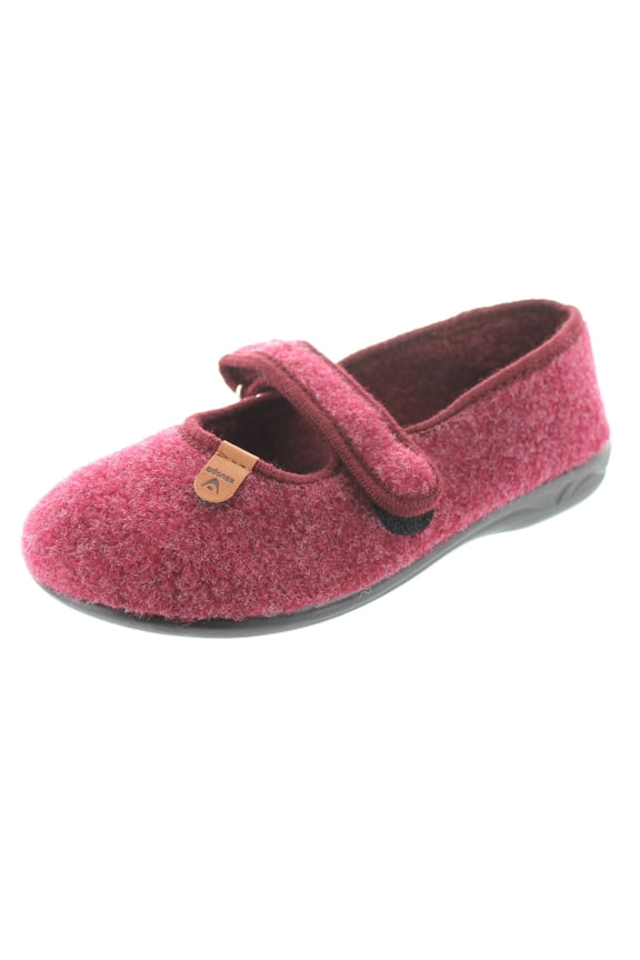 Womens Felt Closed Toe Mary Jane Slippers