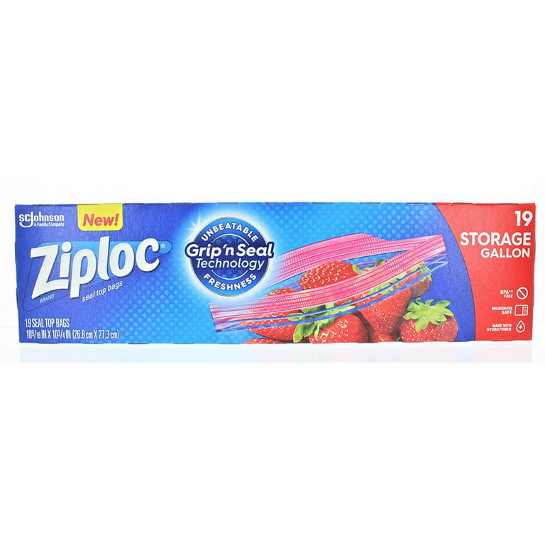 SCJP Ziploc® Brand Seal Top 2 Gallon Storage Bag - 100 ct.