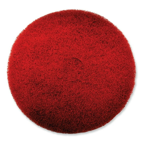 EZ CARE 16 in. Heavy-Duty Scrub Pad - Red/Gray (5/Carton)