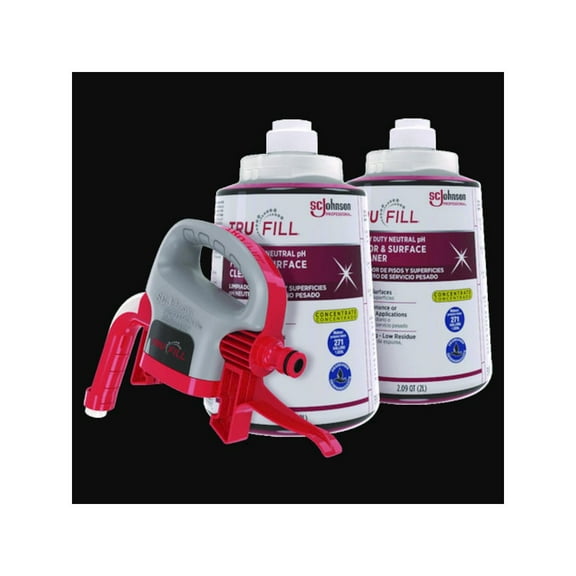 TruFill 684502 TruFill Heavy Duty Neutral Floor Cleaner, 2 L. CARTRIDGE Red - pack of 2
