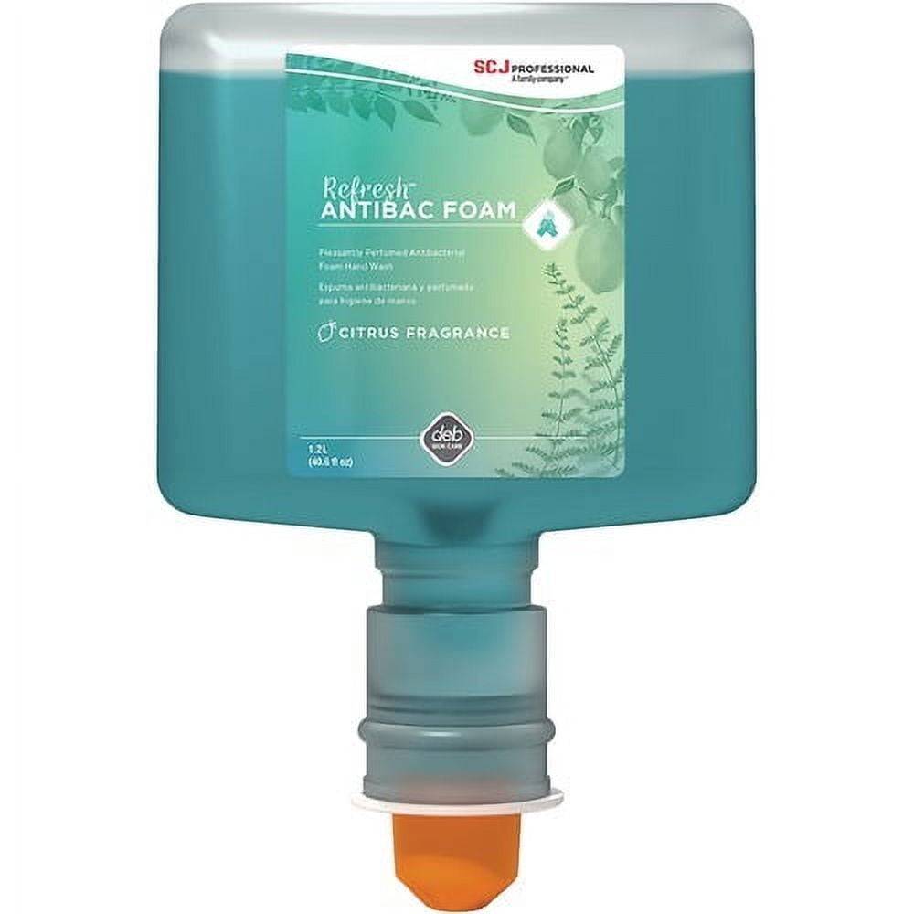 SC Johnson Antibacterial Foam Hand Soap for TouchFREE Ultra Dispensers 40.6 fl oz (1200 mL) - Bacteria Remover - Hand - Green - Non-drying - 3 / Carton