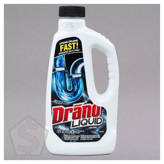 SC Johnson Drano 318593 32 fl. oz. Liquid Drain Cleaner - 12/Case