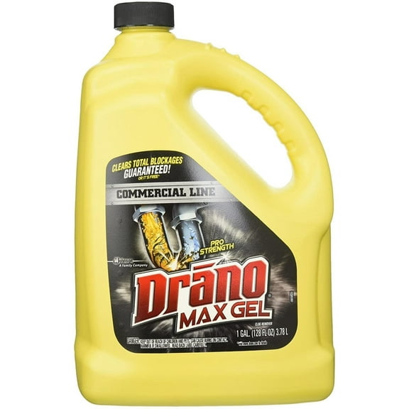 SC Johnson Drano Max Gel Clog Remover, 128 oz