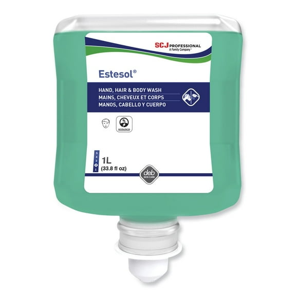 SC Johnson HAB1L 1L Cartridge Refill Rainforest Scent Estesol Hand Hair and Body Cleaner Manual Cartridge (6/Carton)