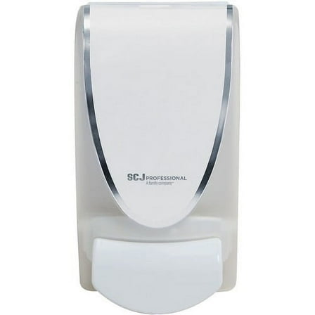 SC Johnson Manual Soap Dispenser Manual - 1.06 quart Capacity - Durable, Antimicrobial, Anti-bacterial - White - 1Each