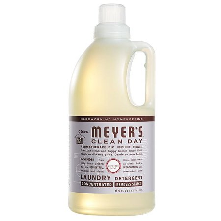 SC Johnson Mrs. Meyers Clean Day 64 Load Laundry Detergent, Lemon Verbena, 64 oz Jug, 6/Case (1 Case)