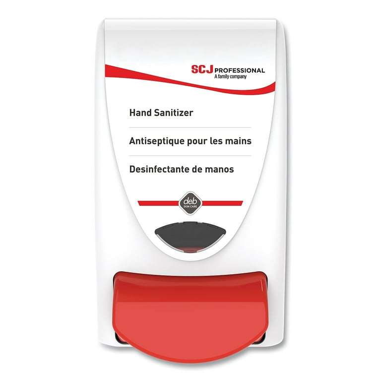 Hand Sanitizer Dispenser, 1 Liter Capacity, 4.92 x 4.6 x 9.25, White Hand Sanitizer Dispenser, 1 Liter Capacity, 4.92 x 4.6 x 9.25, White