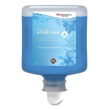 SC Johnson Professional Refresh Azure FOAM Hand Cleanser, 1 L Refill, 6/Case (1 Case)