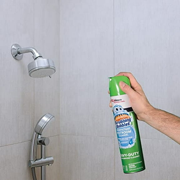 SC Johnson Professional, Scrubbing Bubbles Multipurpose Bathroom Cleaner & Disinfectant Aerosol, 25 Oz (Pack of 12)