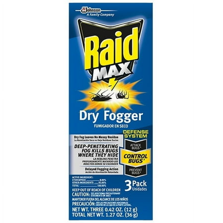 SC Johnson Raid Max No Mess Dry Fogger