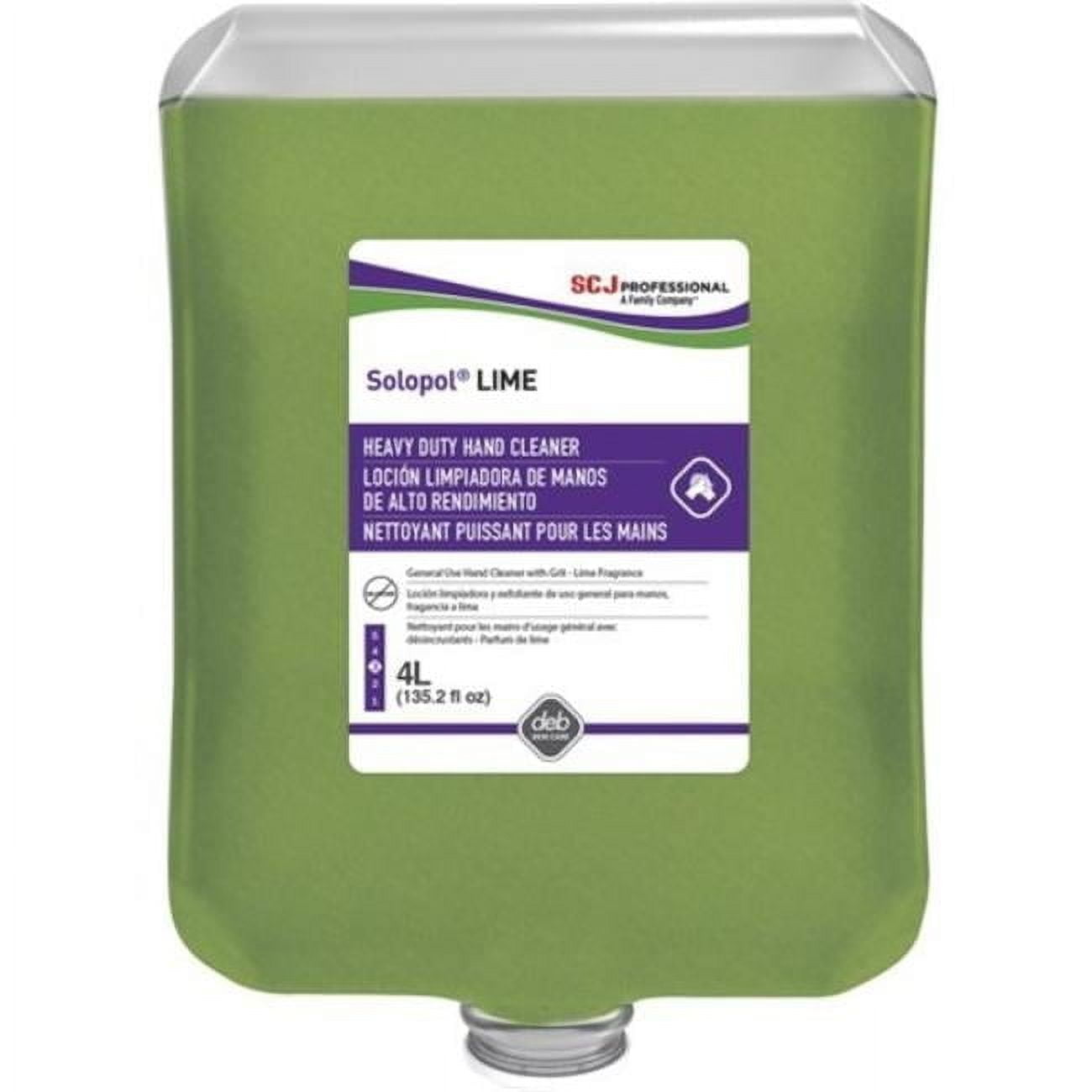 SC Johnson SJNLIM4LTR 4 Ltr Dispenser Refill Hand Soap Cartridge - Lime Scent