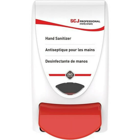 SC Johnson Sanitizer Dispenser Manual - 1.06 quart Capacity - Durable, Vandal Resistant, Damage Resistant, Wall Mountable, Antimicrobial, Anti-bacterial - White - 1Each