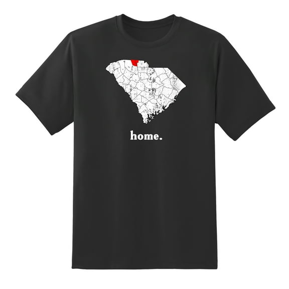 SC Map South Carolina Home State Love South Carolina Home Design Mens Graphic T Shirts for Men Women Black,XXL