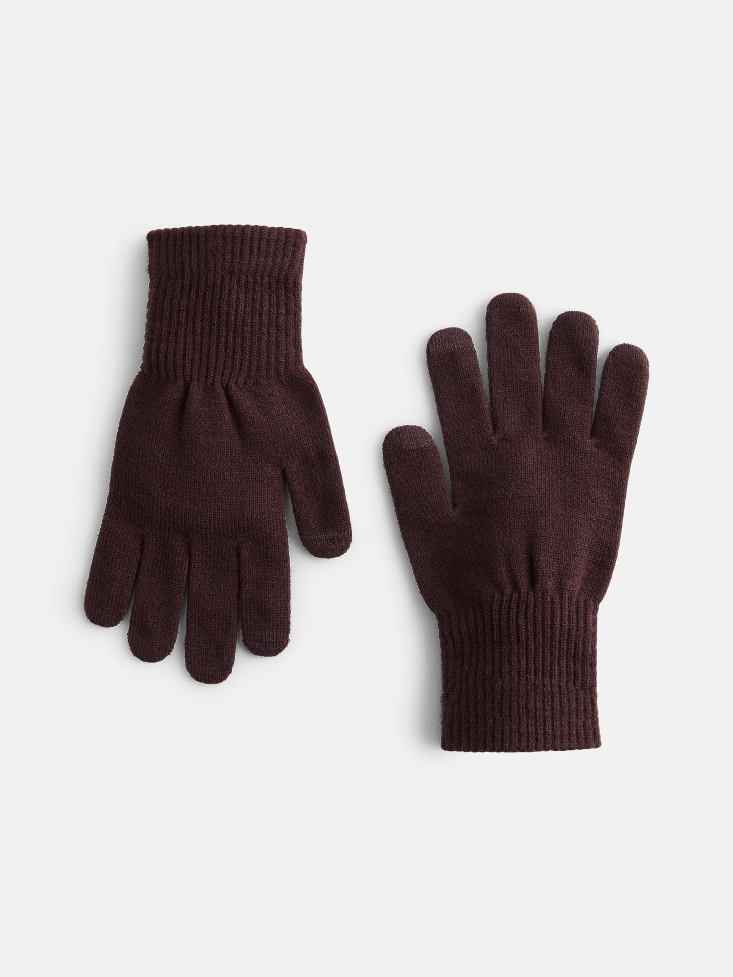Scenario Women's Tech Touch Knit Gloves, Carob