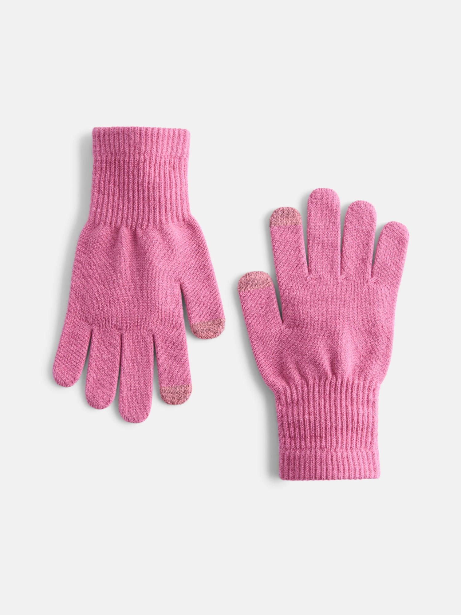 Scenario Women's Tech Touch Knit Gloves, Fanciful Pink