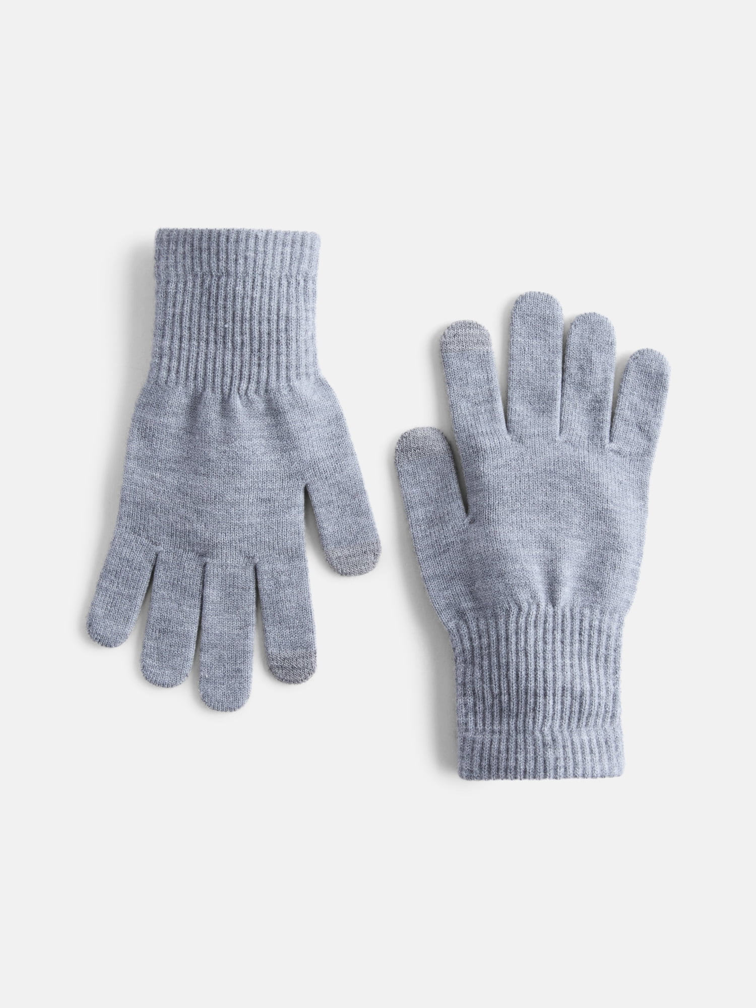 Scenario Women's Tech Touch Knit Gloves, Medium Grey Heather