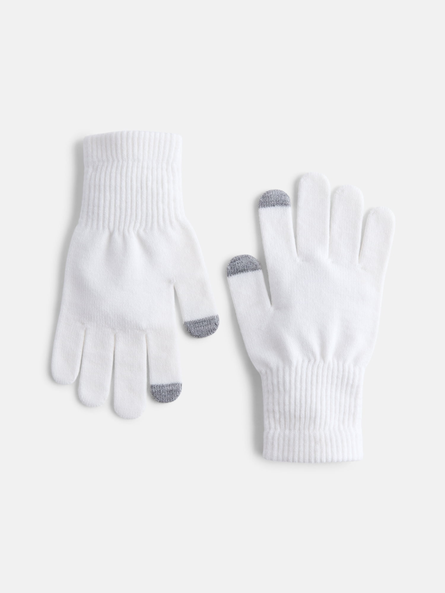 Scenario Women's Tech Touch Knit Gloves, Winter White