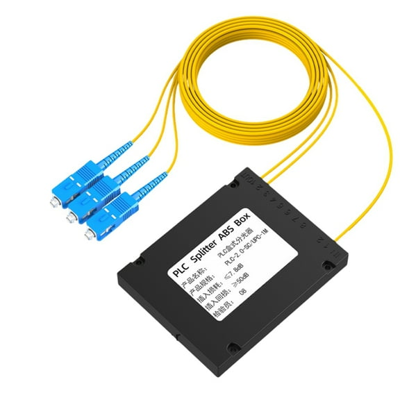 SC/ Fiber Optic Splitter Box PLC Splitter ABS Box Fiber Optical Splitter Fiber Optic Splitter Box 1/2