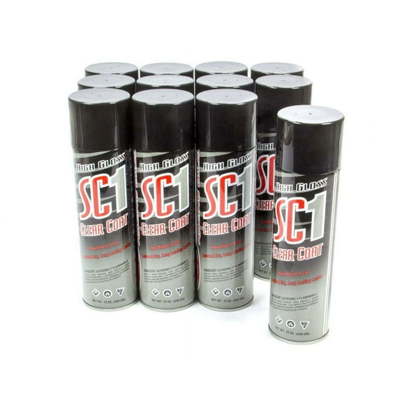 1 Case of 12 Maxima SC1 Clear Coat Silicone Spray - 78920