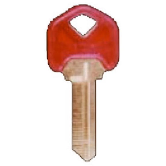Kaba SC1-PC-RUBY Ruby Cool Color Plastic Head Key Blank For For Schlage Locksets, Pack Of 5