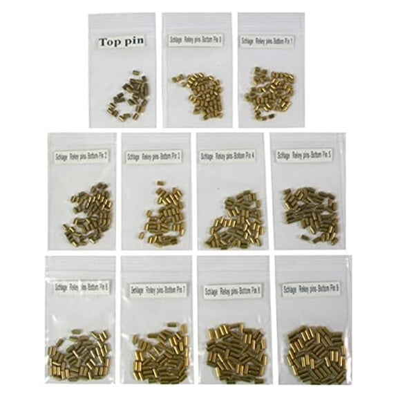 SC1 / SC4 Compatible Keyway Re-Key Kit Bottom Pins #0 to #9 with 100 of Each pin SC Rekeying Set Refill
