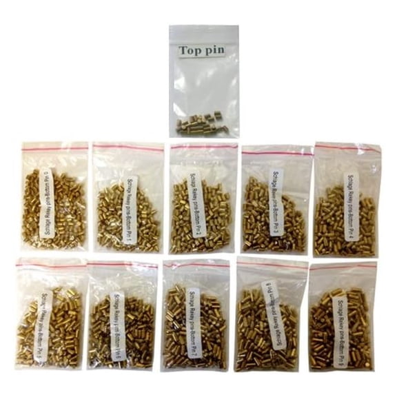 SC1 / SC4 Compatible Keyway Re-Key Kit Bottom Pins #0 to #9 with 200 of Each pin SC Rekeying Set