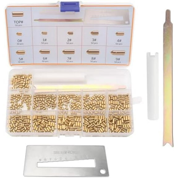 SC1/SC4 Keyway Re-Key Kit Compatible with Schlage Rekeying Kit for Home Security and Door Locks with Bottom Pins (0-9, 50 Each)