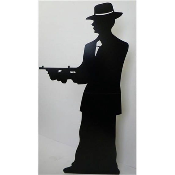 SC205 Gangster silhouette (single) Cardboard Cutout Standup