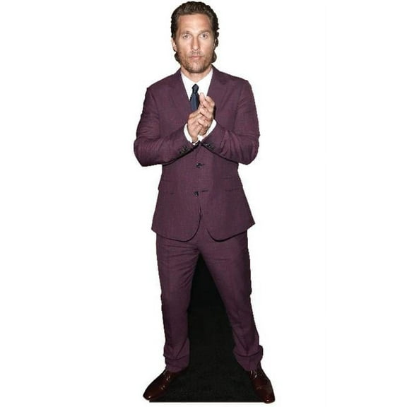 SC2153 Matthew McConaughey Purple Cardboard Cutout