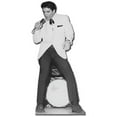 thumbnail image 1 of SC239 Elvis White Jacket w Drums Cardboard Cutout Standup, 1 of 1