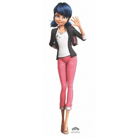 Star Cutouts Lady Bug Miraculous Marinette Cardboard Cutout Standup, Multicolor