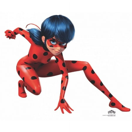 Star Cutouts Miraculous Lady Bug Crouching Cardboard Stand-Up, 46 x 37 inches