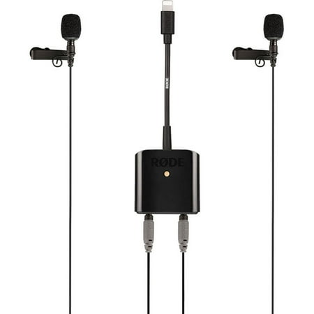 Rode SC6-L Mobile Interview Kit, Includes 2x SmartLav+ Lavalier Microphone for Smartphones, Dual TRRS Input and Headphone Output with AI-Micro Ultra-Compact Dual-Channel USB Type-C Audio Interface