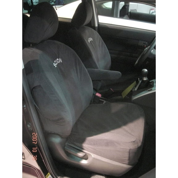 SC8 2008-2014 XD Complete Seat Cover Scion Double Pack Set in Black Velour