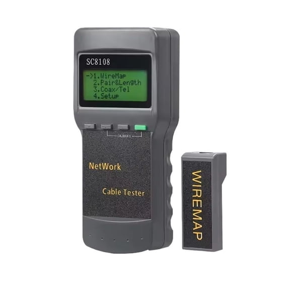 SC8108 Portable LCD Network Tester Meter&LAN Phone Cable Tester & Meter With LCD Display RJ45 ,High Precision Diagnostic