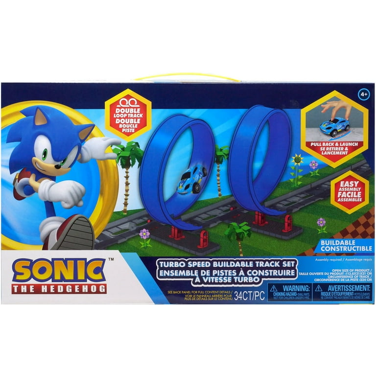 Sonic The Hedgehog Turbo Speed Buildable Track Set - Walmart.com