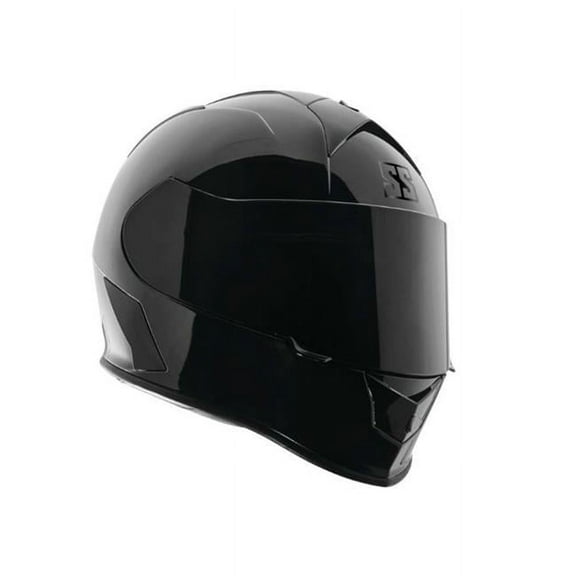 SC900 Solid Speed Gloss Full Face Helmet, Black - Large