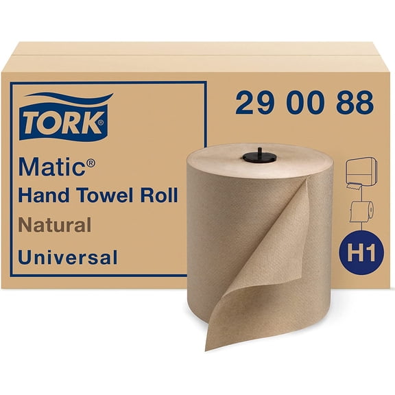 SCA Tissue 290088 CPC 7.9 in. x 700 ft. Tork Universal Matic Hand Towel Roll, Natural - Case of 6