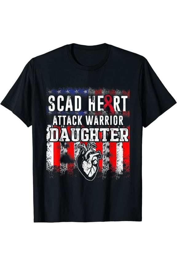 SCAD Heart Attack Survivor Strength Fight Warrior Awareness T-Shirt