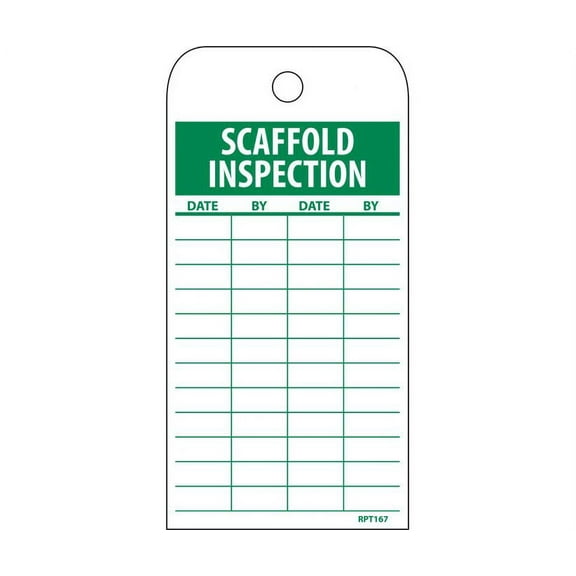 SCAFFOLD INSPECTION TAG
