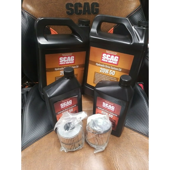 SCAG Genuine OEM Hydraulic Oil Change Kit For Cheetahs SCZ SCZII 61 & 72