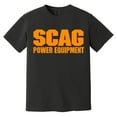 thumbnail image 1 of SCAG Power Equipment Lawn Mower Logo Graphic Print Fan Tee Comfort Color T-Shirt, 1 of 4