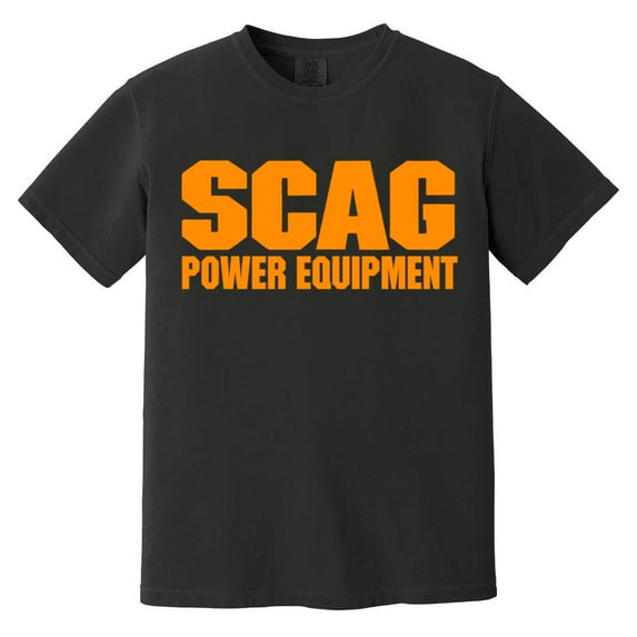 SCAG Power Equipment Lawn Mower Logo Graphic Print Fan Tee Comfort Color T-Shirt