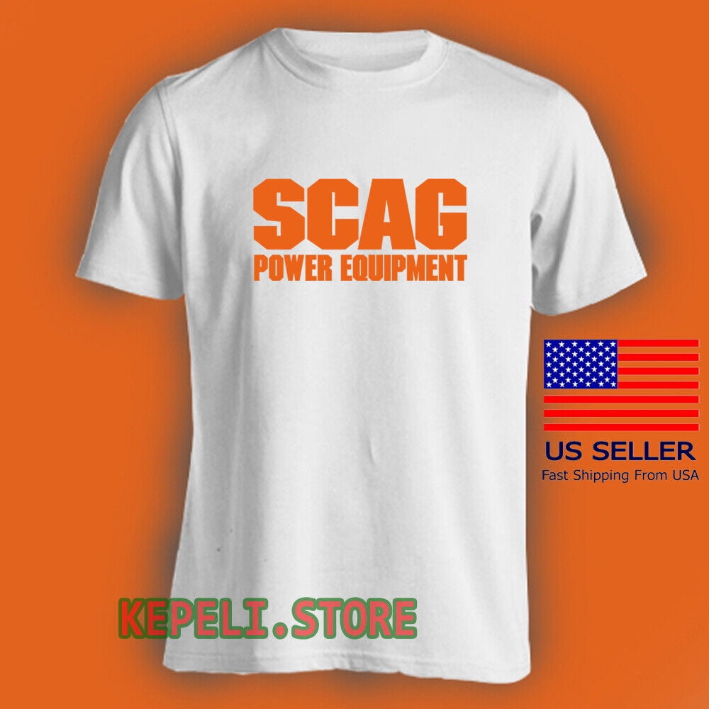 SCAG Power Equipment Men's White Tshirt Size S to 5XL