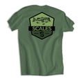 thumbnail image 1 of SCALES Bass Badge Premium Short Sleeve Tee Military Green, XLarge, 1 of 3