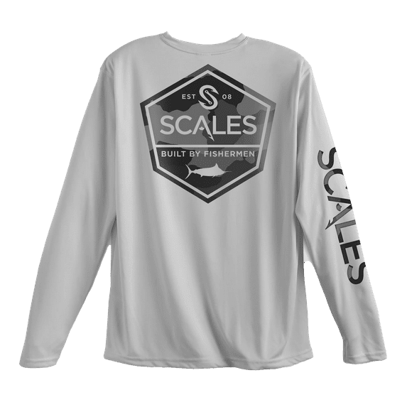 SCALES Built SCALES PRO Long Sleeve Performance Grey, 3XLarge
